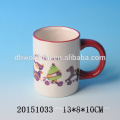 Personalized christmas drinkware,bulk ceramic christmas mugs for kids